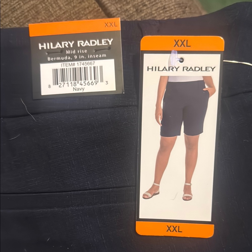 Hilary Radley Navy Women's Bermuda Shorts